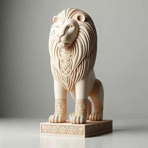 732 Totemic Lion  Full Body  3D Model  magic  fantasy