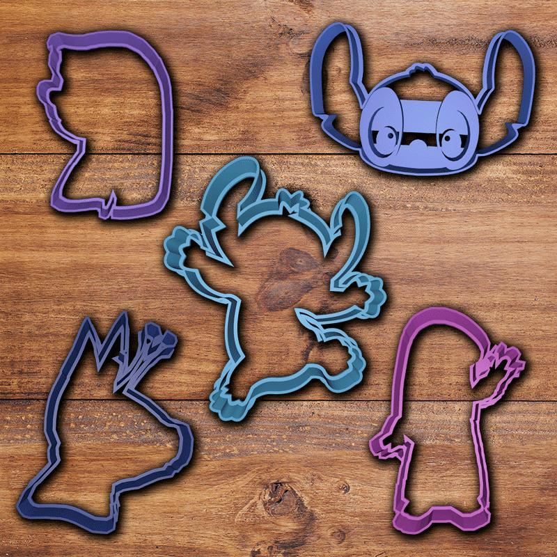 Lilo and Stitch cookie cutter set