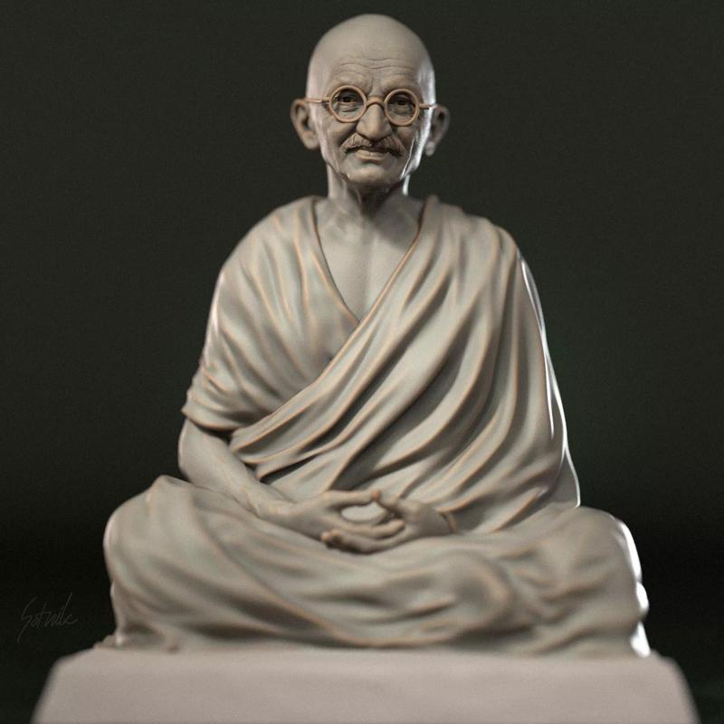 Mahatma Gandhi sculpture
