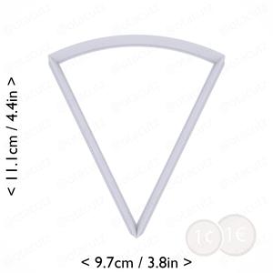 Slice (1∕7) of Pie Cookie Cutter 4in / 10.2cm