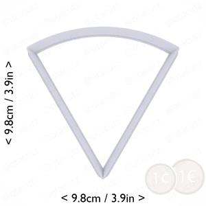 Slice (1∕6) of Pie Cookie Cutter 3.5in / 8.9cm