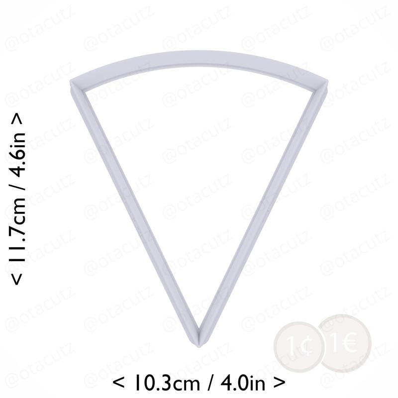 Slice (1∕7) of Pie Cookie Cutter 4.25in / 10.8cm