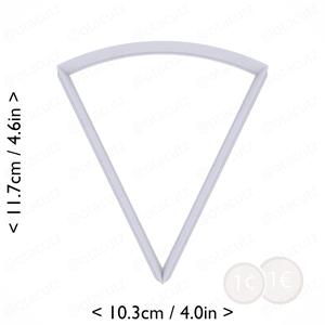 Slice (1∕7) of Pie Cookie Cutter 4.25in / 10.8cm