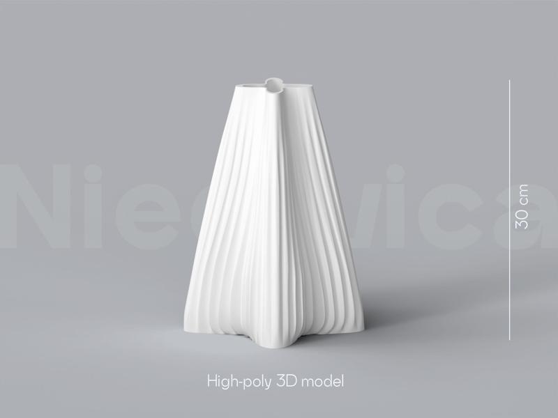 Niedwica Vase C_10 | 3D printing vase | 3D model | STL files | Home decor | 3D vases | Modern vases | Floor vase | 3D printing | vase mode | STL