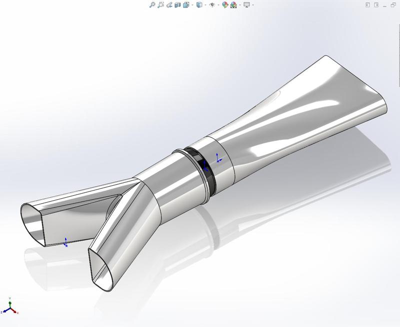 FMS Alpha Jet Hand Chuck Conversion, QX-Motor 30mm EDF Intake & Exhaust Duct for