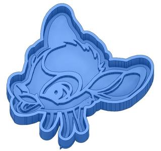 2 Biscuit Moulds - Disney - Princess - Mickey - Dingo - Bambi - The Lion King - Pinocchio - Pluto - Frozen - Dumbo - Cookie cutter- Cookie cutter