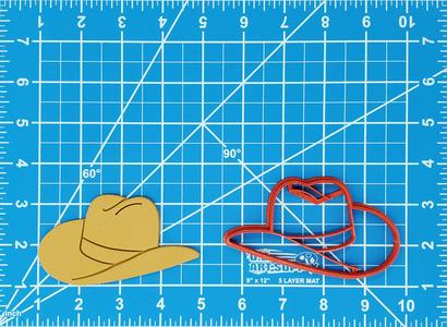 Cowboy Hat Fondant Cookie Cutter Set Multiple Sizes