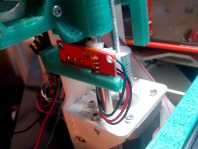 Soporte final de carrera eje Z para Prusa i3 steel