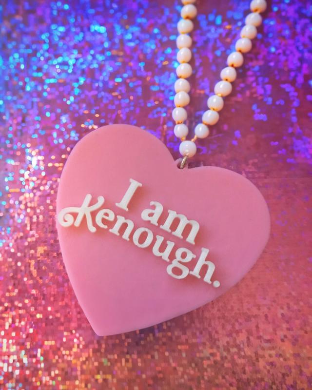 Retro 90s valentines keychain necklace design