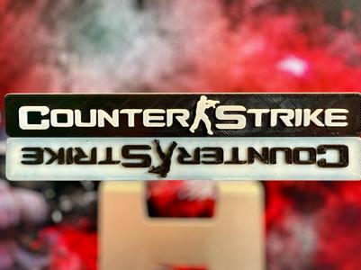 Counter Strike Logo Display Stand