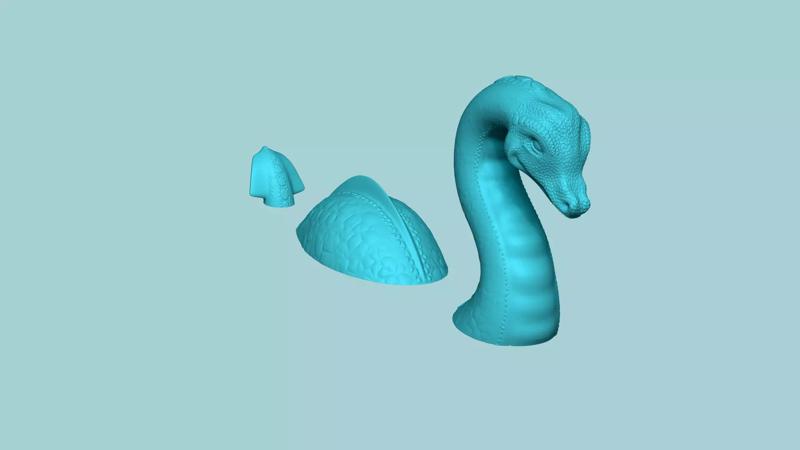 Loch Ness Monster - Creative Decoration - STL Printable