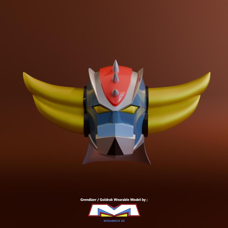 Grendizer Goldorak 1975 Helmet Wearable