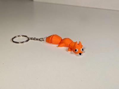 Articulated Fox Keychain