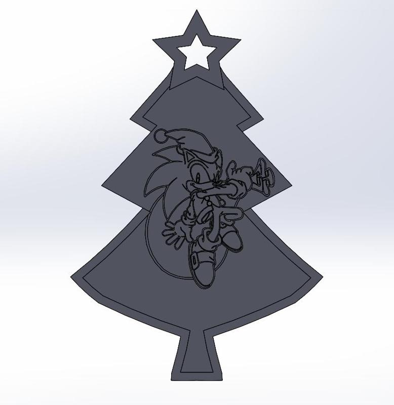 Sonic Christmas Ornament