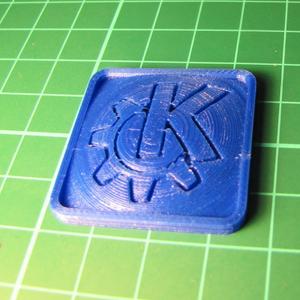 KDE Logo Computer case Badge