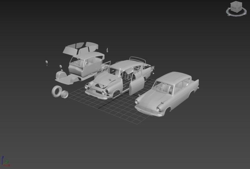 Ford Anglia saloon 2door 105E 1967 SEPARATED-READY TO PRINT