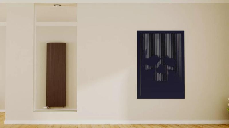 Halftone wall sticker Skull 02