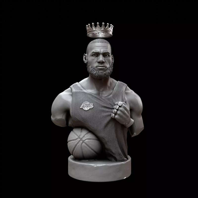 Lebron James Bust for 3D printing