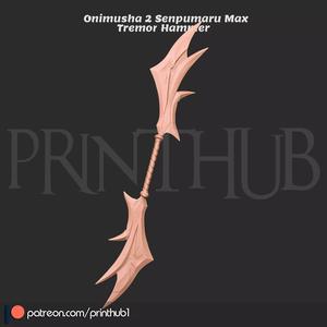 Onimusha 2 Senpumaru LV Max Sword Life Size Cosplay Prop STL