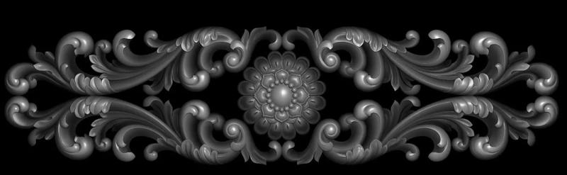 3d model of flowers and leaves