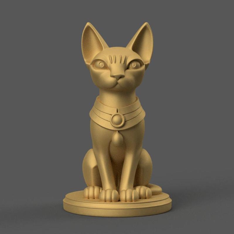 Stunning Pharaonic Statue STL File for Unique Decor