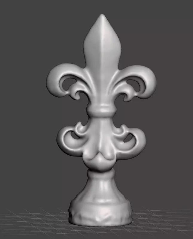 Fleur de Lis Timeless 3D Sculpture for Art and Decoration