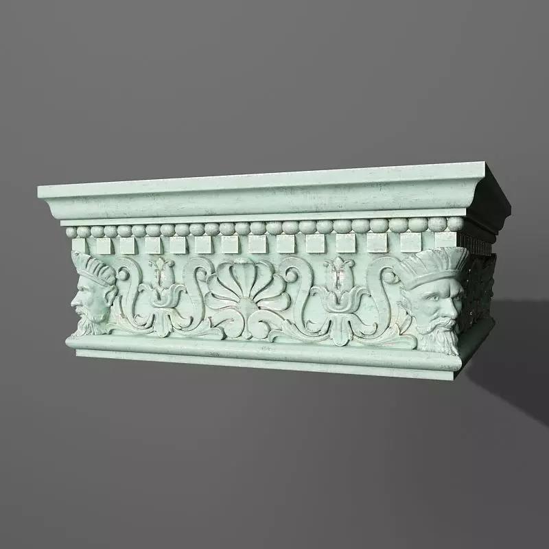 Capital ornate shelf