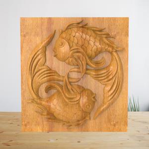 Fish - 3D STL File For CNC Wood Carving, Cnc Router Files, Cnc relief files, 3d printer files
