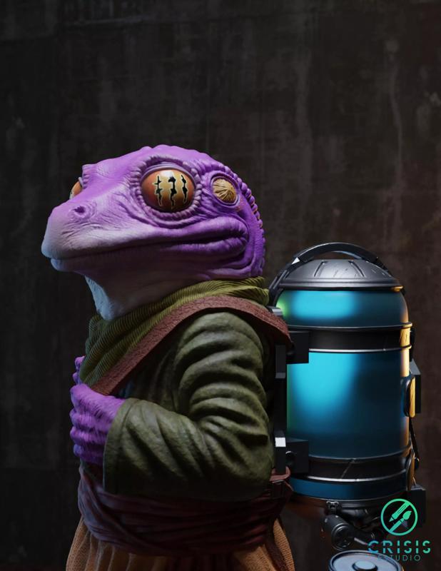Lady Frog Statue from Mandalorian