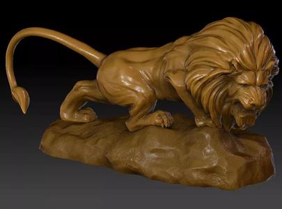 Lion Sculpture Model
