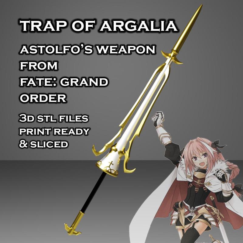 Trap of Argalia - Astolfo's Weapon from Fate Grand Order - 3D Print Ready