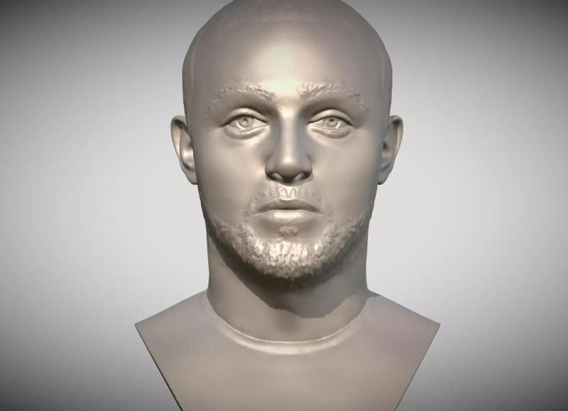 Mac Miller bust for 3D printing