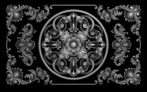 3D model ornate design
