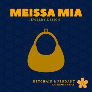 Mini Chic – 3D Print File for Handbag Keychain or Pendant - Bag Accessories - Handbag Pendant - Girl's Fashion