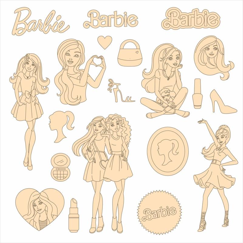 Barbie  - Vectors for laser cutting