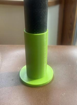 Topo shoe for GPS survey pole Leica GLS30 / GLS31 carbon fibre pole.