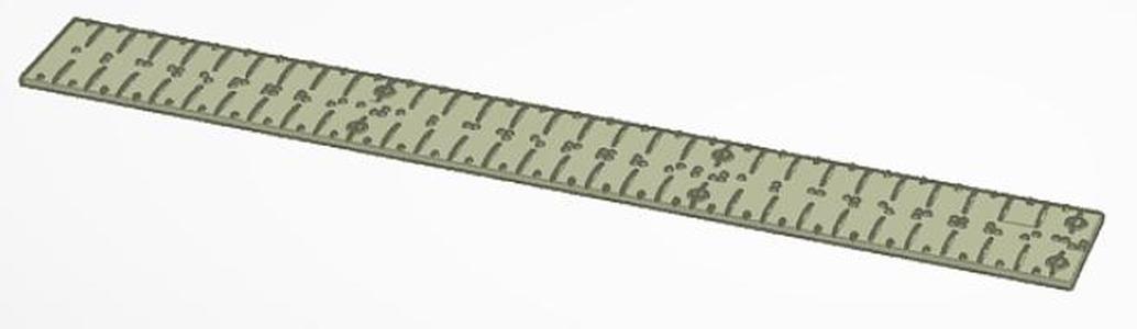 Braille Metric Ruler