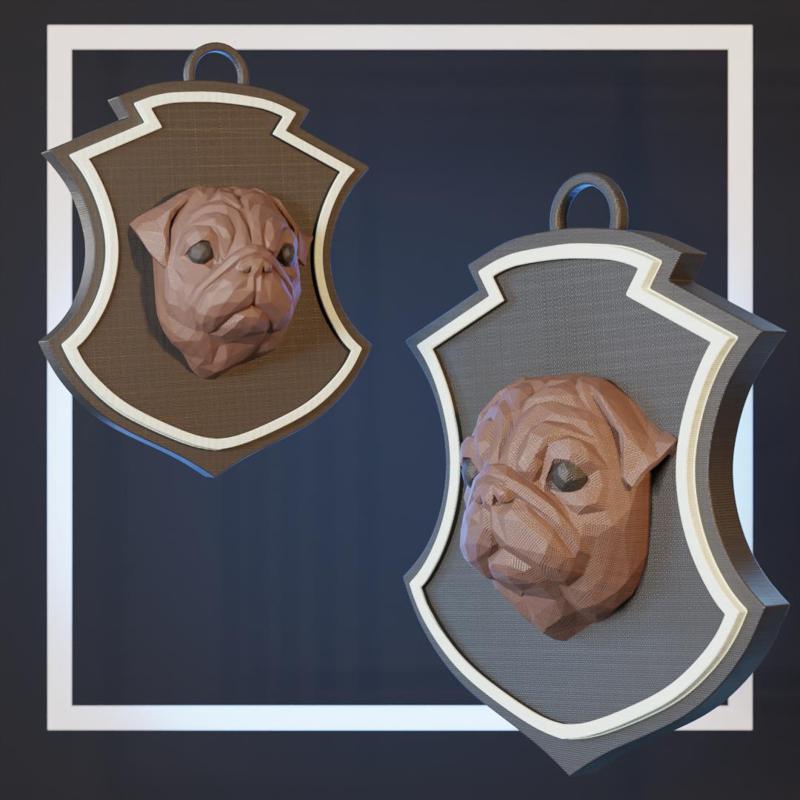 DOG / Dog Low Poly/ Taxidermy