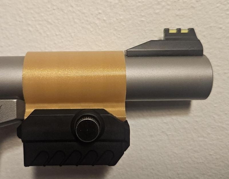 Barrel mount for attaching MantisX to SW22 Victory