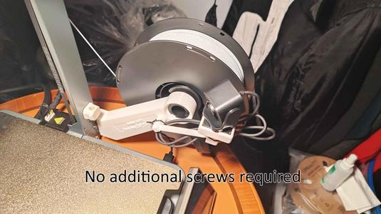 Ender 3 v3 - 90 Degrees spool holder with slot for nebula camera
