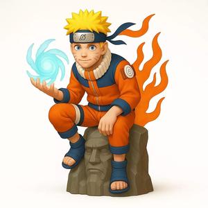 Naruto on Hokage Monument