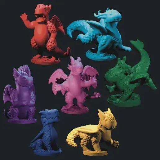 FLAMECRAFT - BUNDLE OF 7 DRAGONS