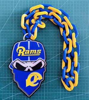 SKULL CHAIN LOS ANGELES RAMS NFL