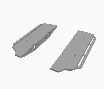 Custom rock slider for MN128  Wrangler Jeep Rubicon rc car 1:12 scale  (and MN86KS)