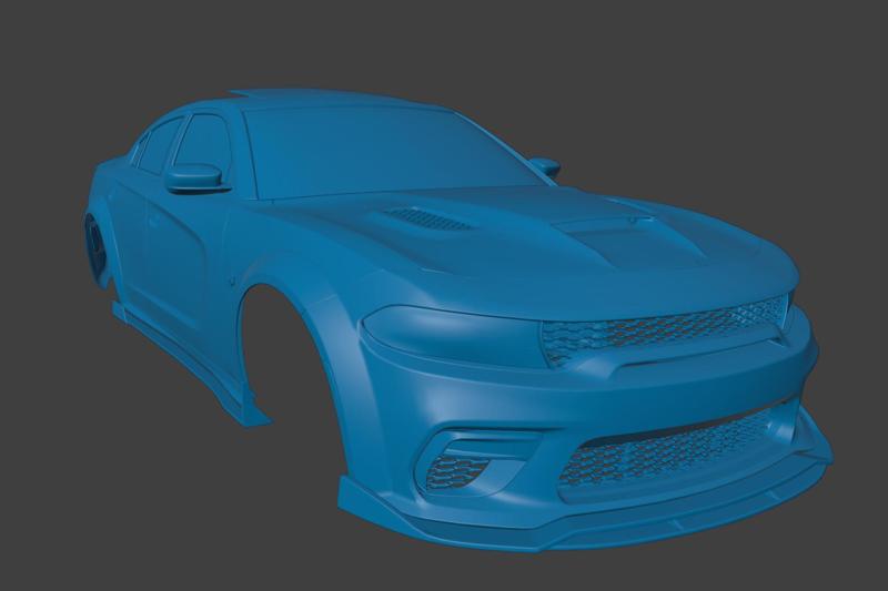 RC CAR 2021 HELLCAT Charger SRT Hellcat Redeye Dodge Widebody 1/10 3D PRINT STL