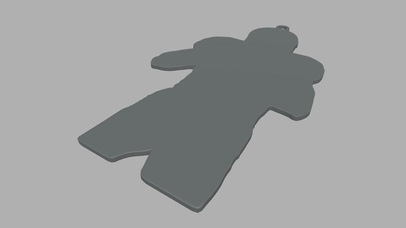 American Football Keychain // Design 02