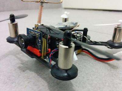 Qx95 tilted camera support