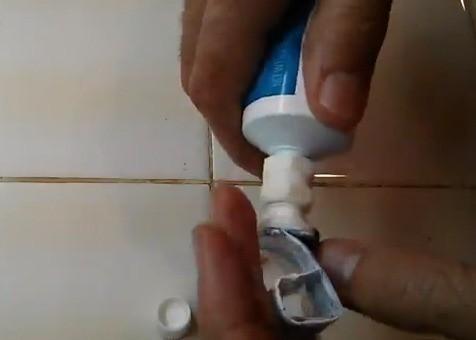 Toothpaste transfer tube