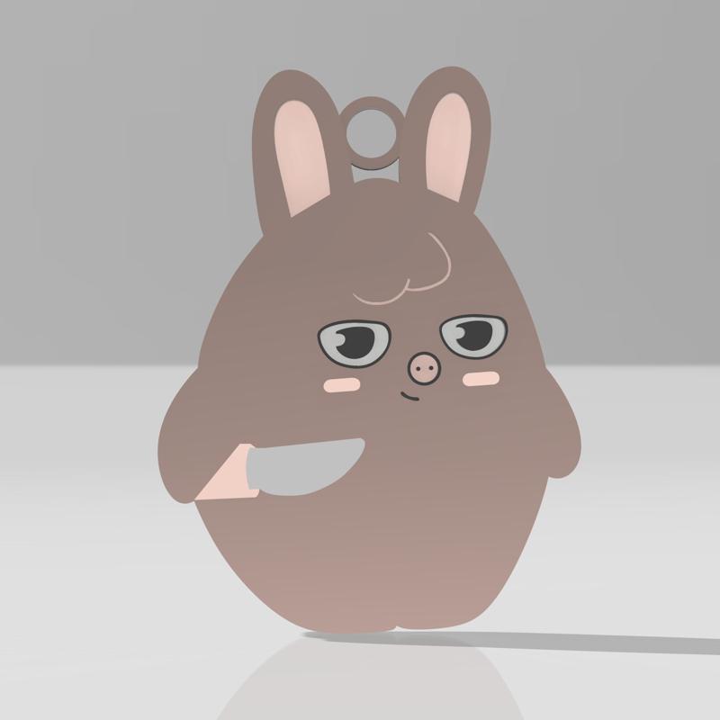 Keychain Porte clé SKZOO Dwaekki butterknife