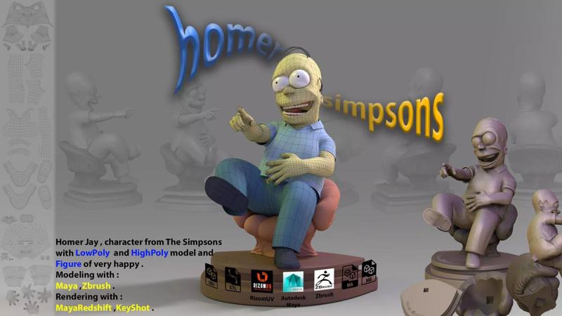 homer jey Simpson Only3DPrint